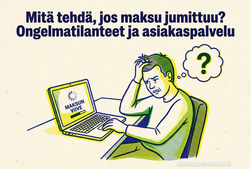 Mitä tehdä, jos maksu jumittuu? Ongelmatilanteet ja asiakaspalvelu