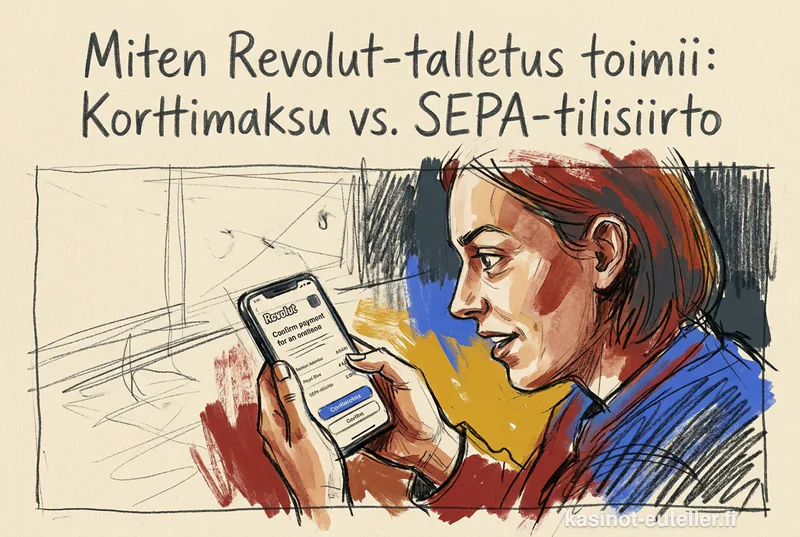 Miten Revolut-talletus toimii: Korttimaksu vs. SEPA-tilisiirto